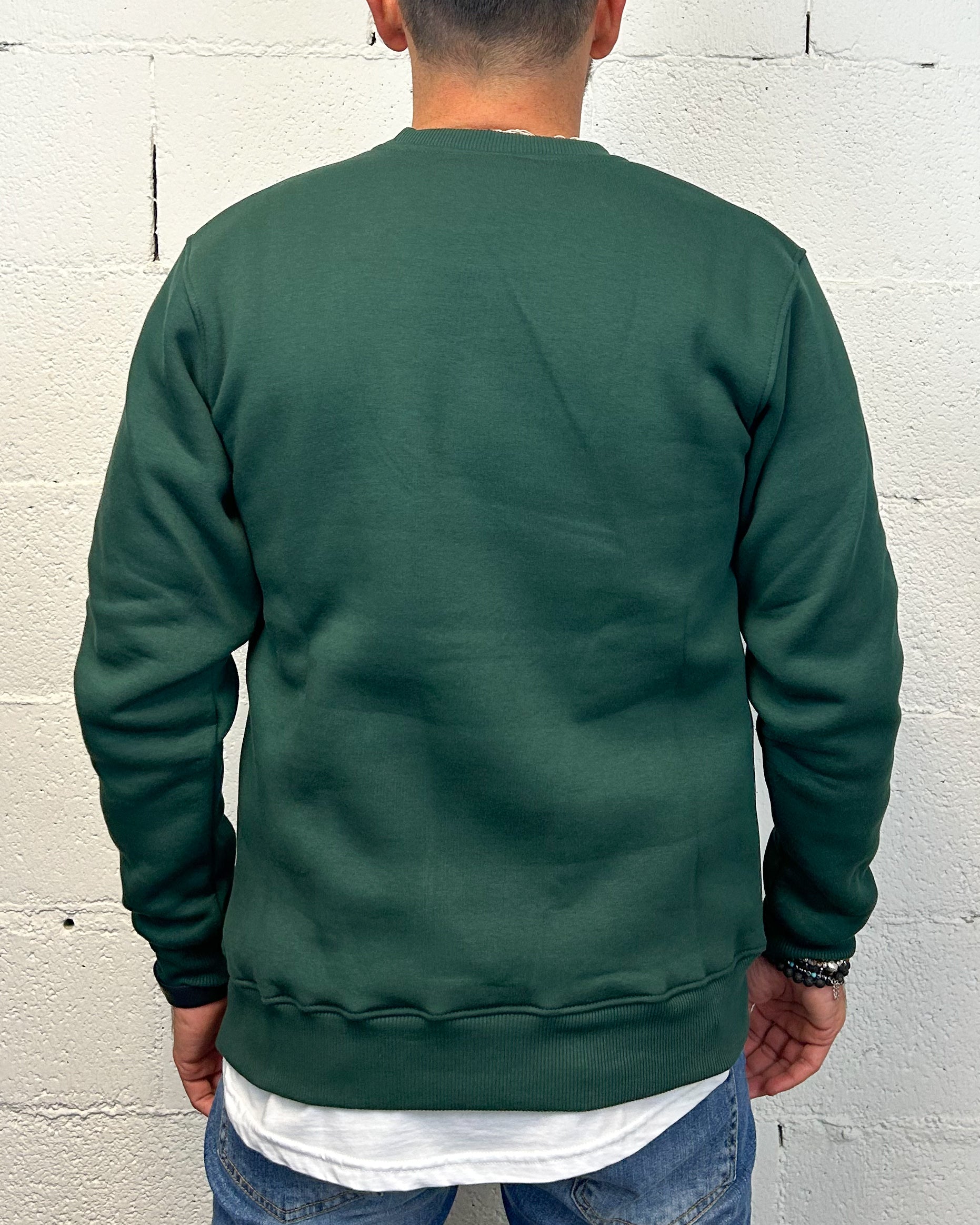 ONLYONE SUPERCULTURE Sbagliato felpa verde bosco