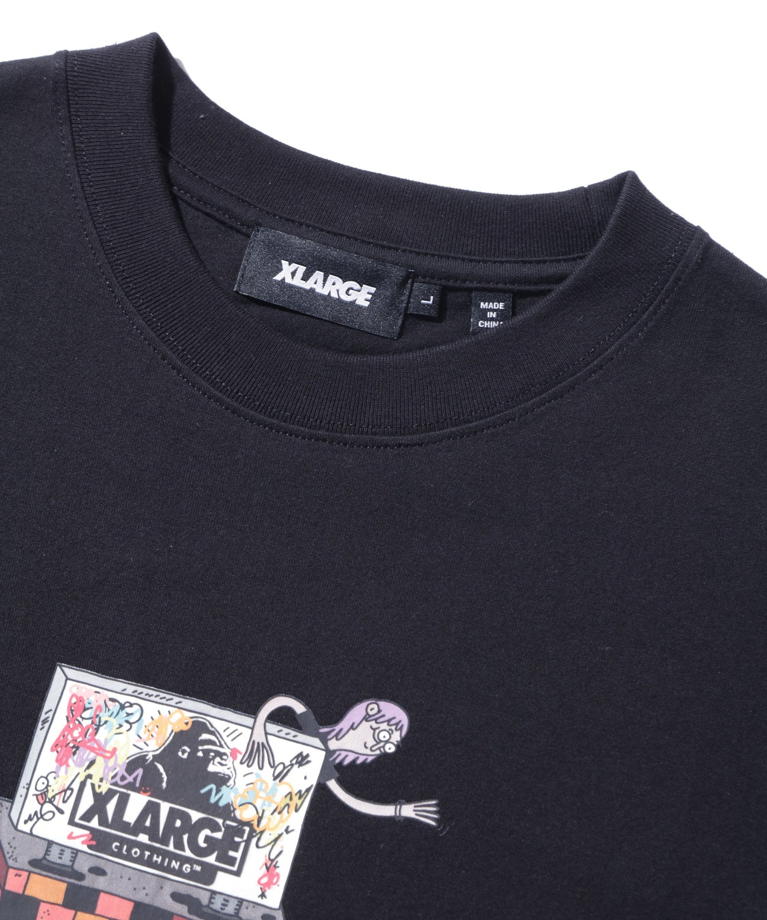 X-Large Scrawl t-shirt bianca in cotone