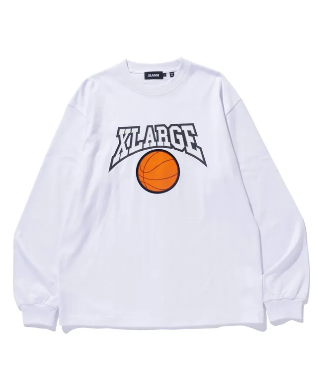X-Large Team Logo t-shirt manica lunga bianca cotone