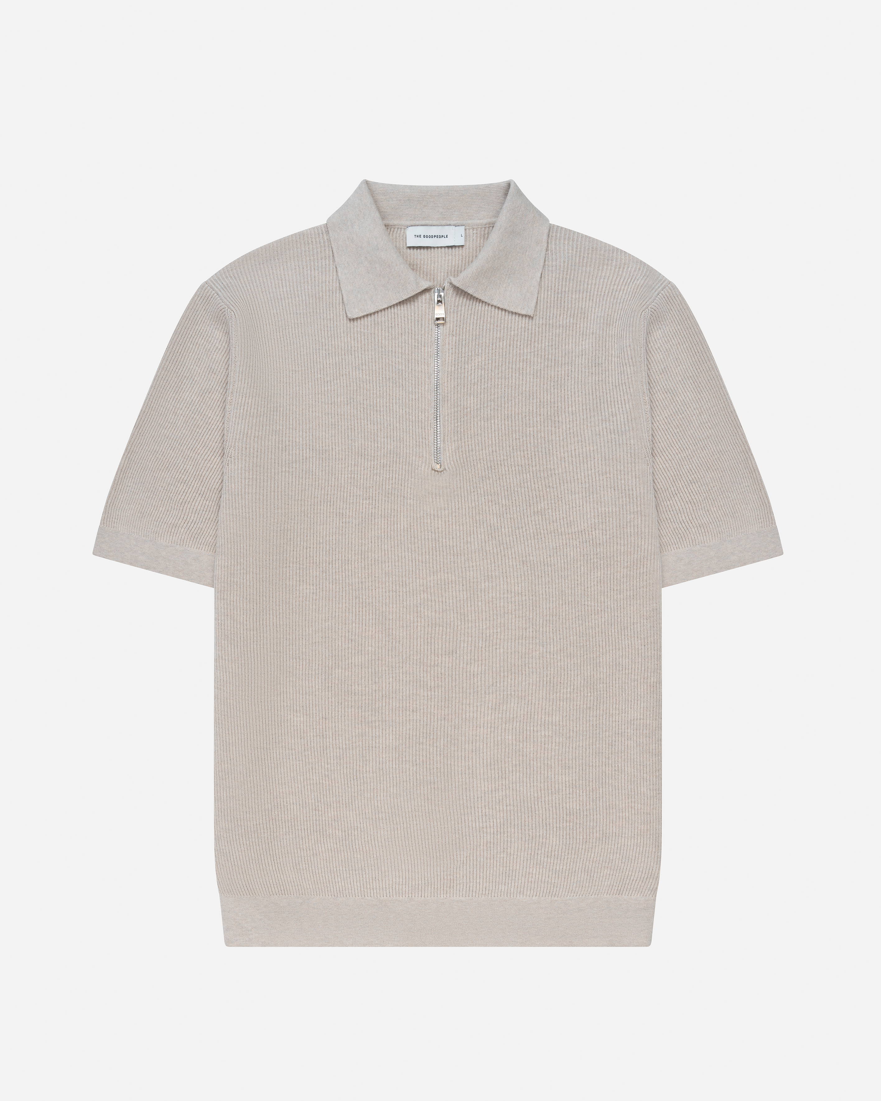 GOODPEOPLE PICA polo maglia cotone Beige Melange