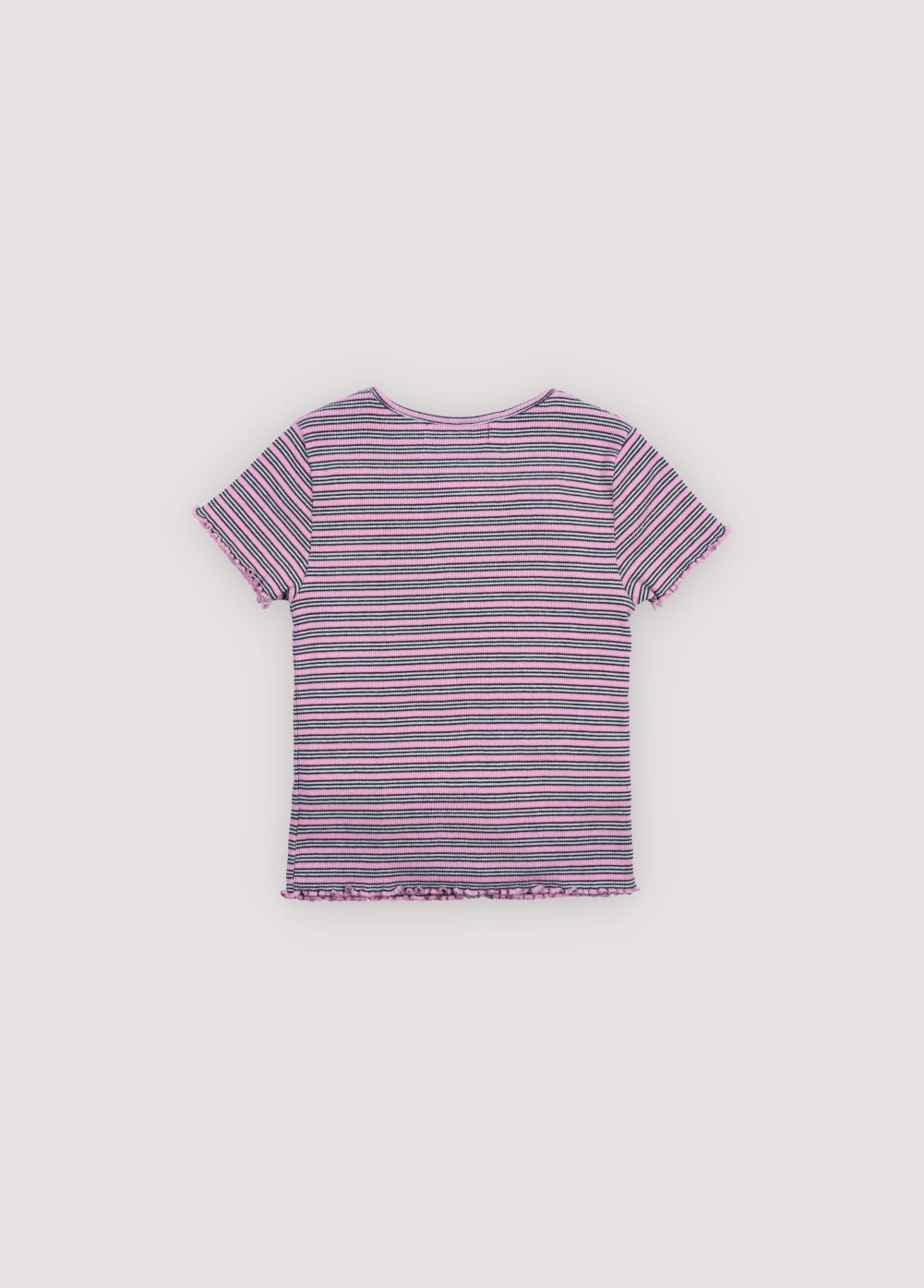 The New Society Rib Tee maglietta rosa lavanda 6 anni cotone