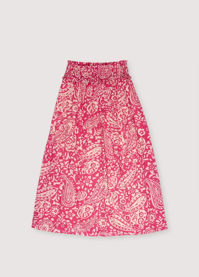 The New Society Santorini gonna donna fucsia cotone