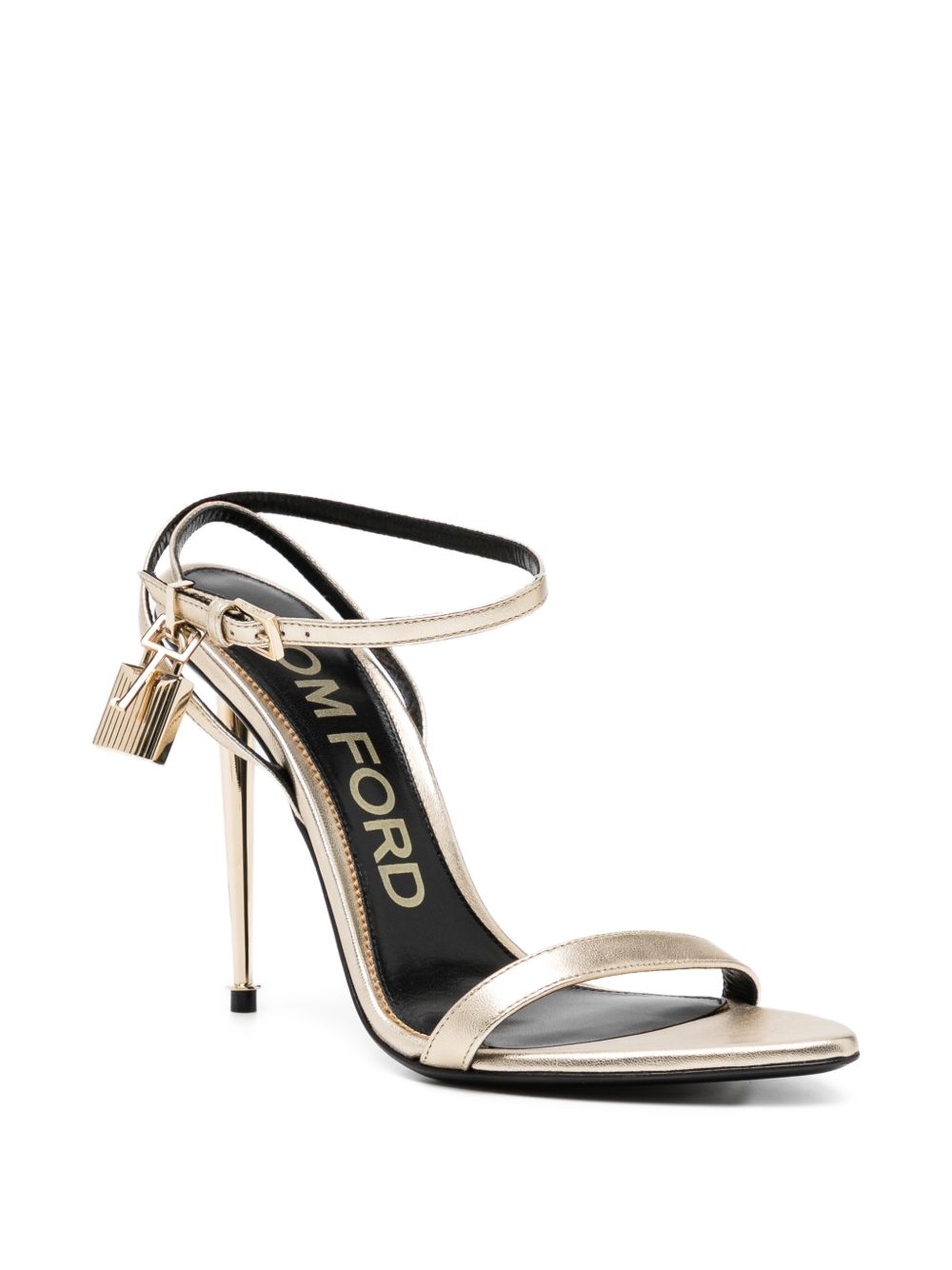 Tom Ford W2272 scarpe con tacco pale gold