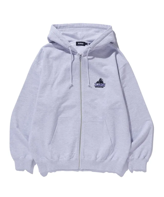 X-Large Slanted OG Zip felpa con cappuccio nero