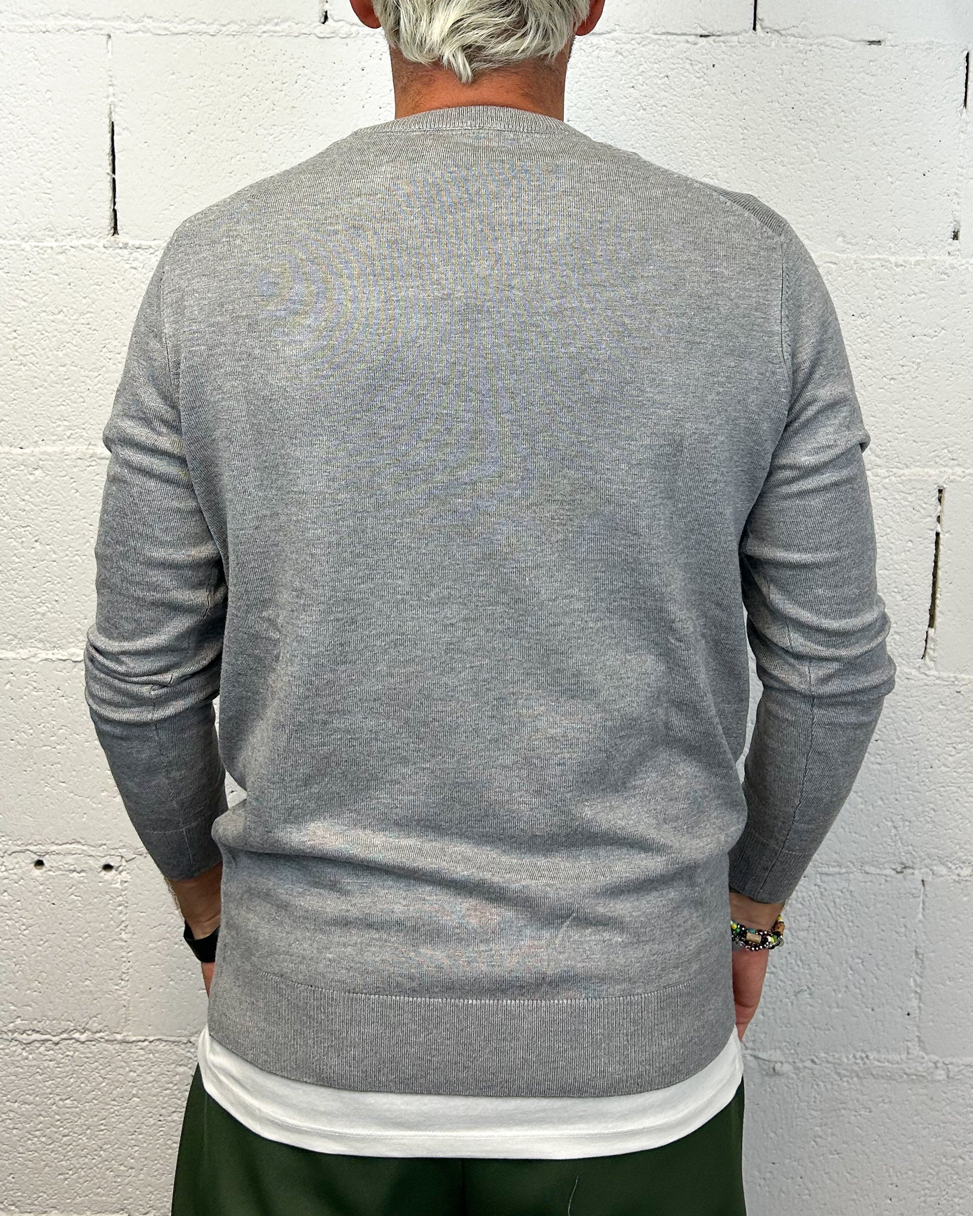 ONLYONE OVER-D Grigio paricollo viscosa regolare