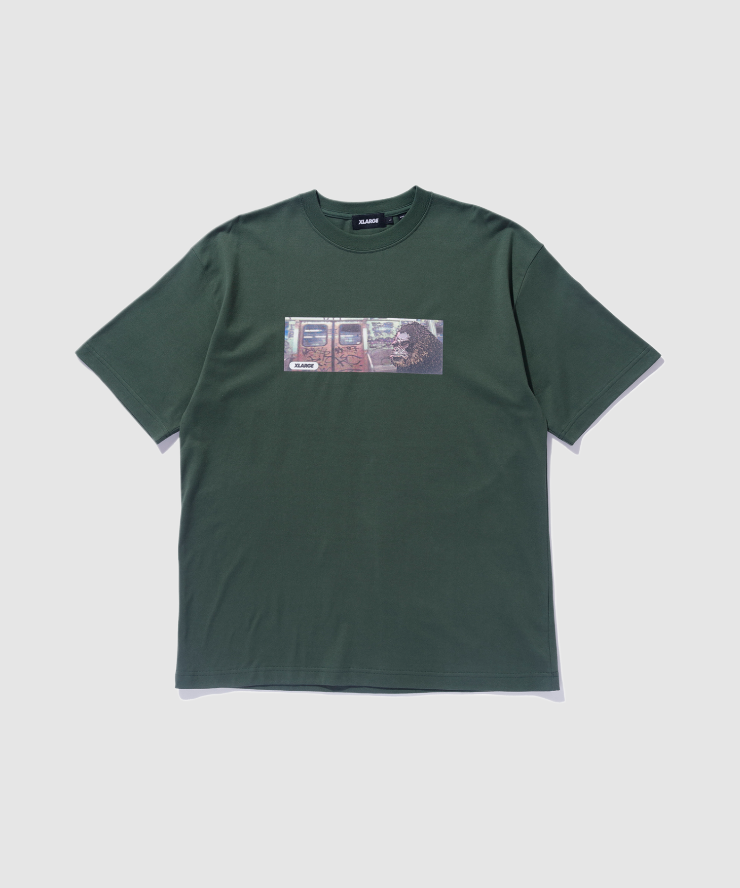 X-Large Subway maglietta verde cotone maniche corte