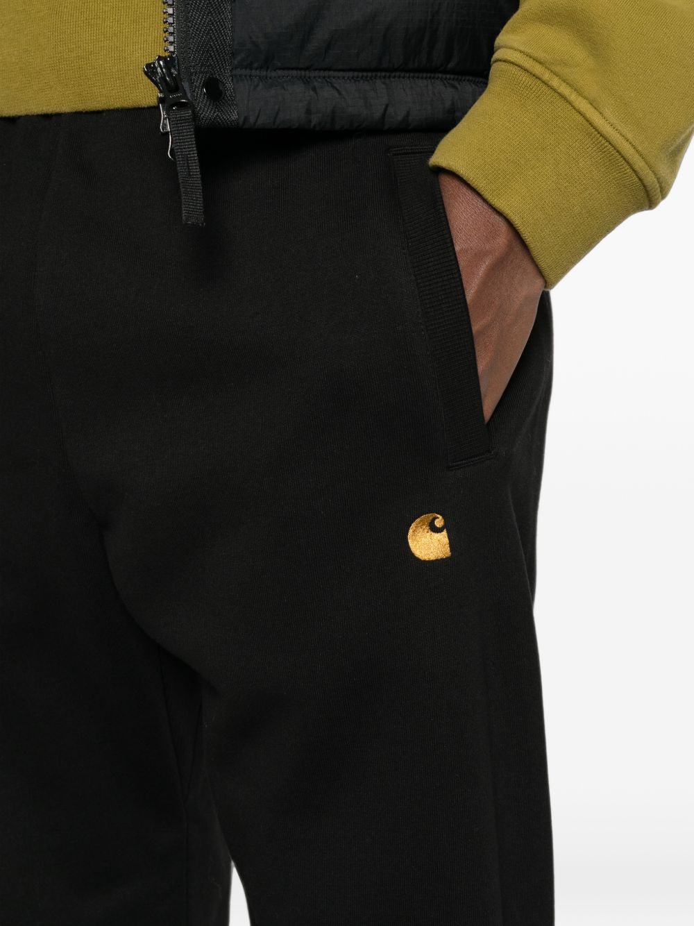 Carhartt I037458 pantaloni black gold uomo