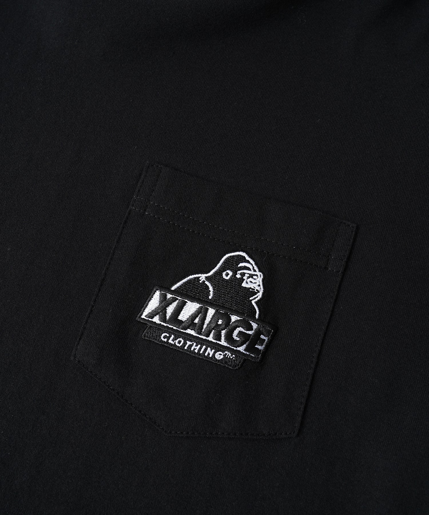X-Large L/S Pocket Tee Embroidery Slanted OG t-shirt bianca cotone