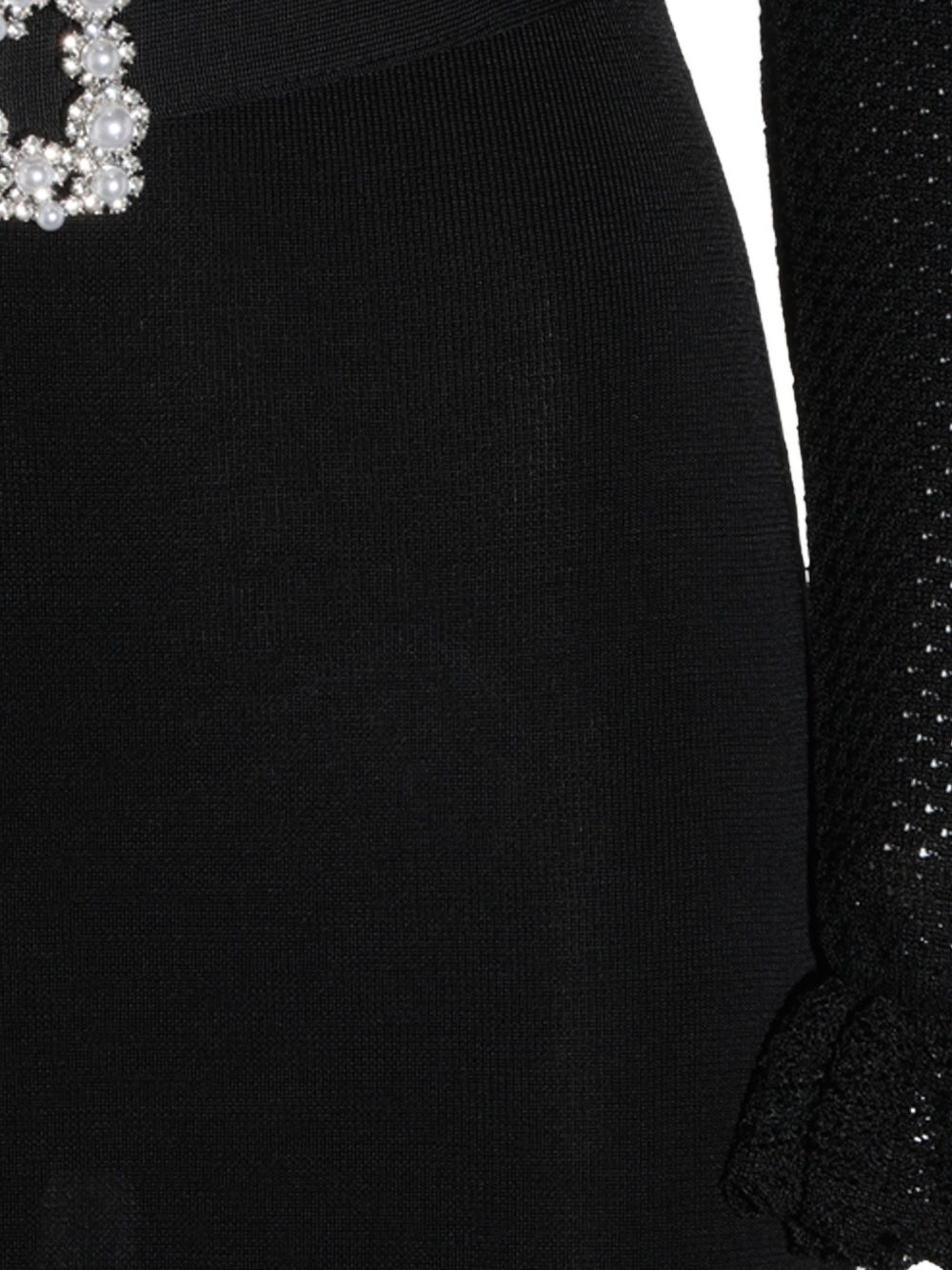 Self-Portrait AW26-085MC Abito Midi Nero