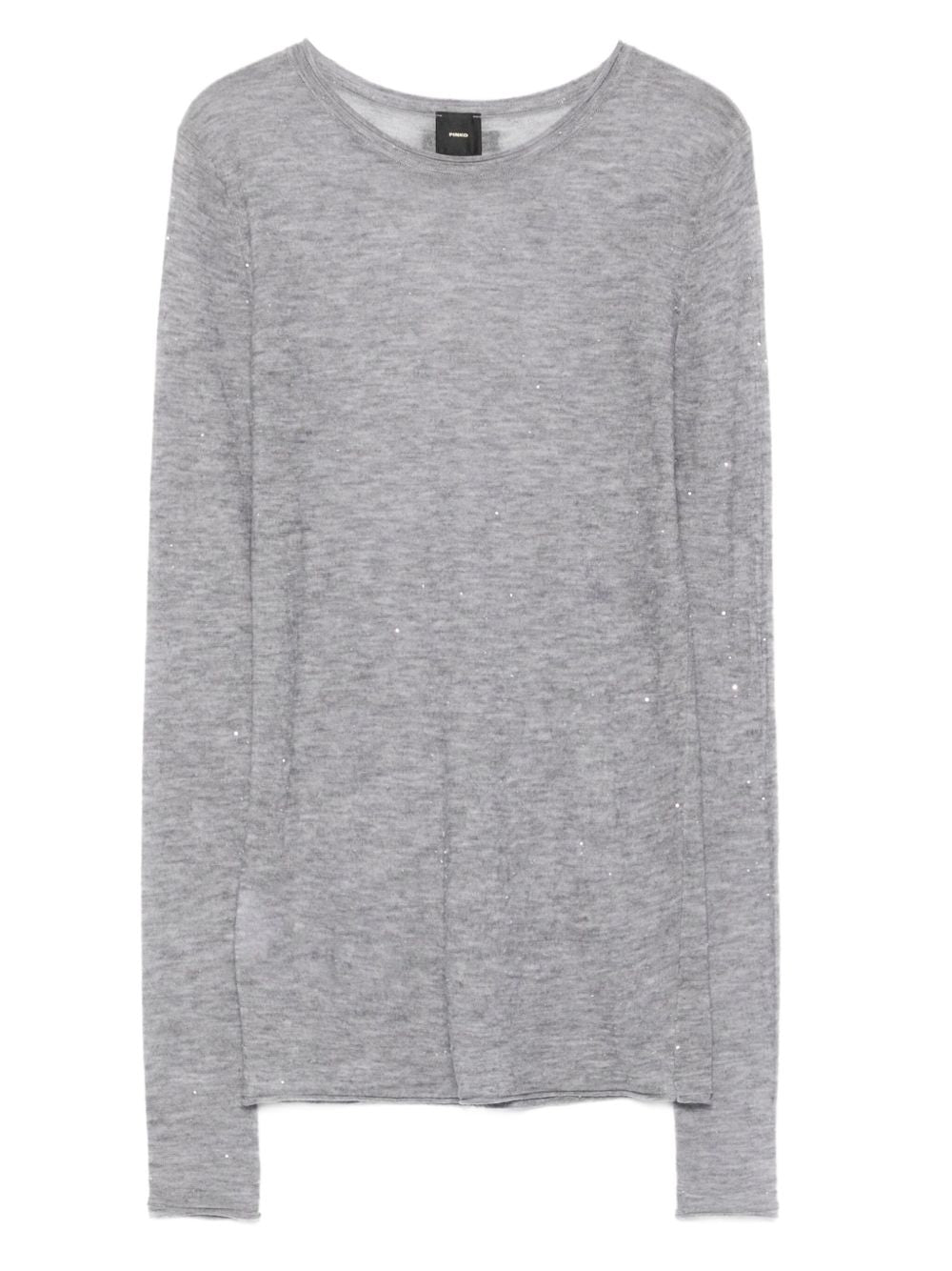 Pinko 105398 A2PMI42 maglia grigia donna