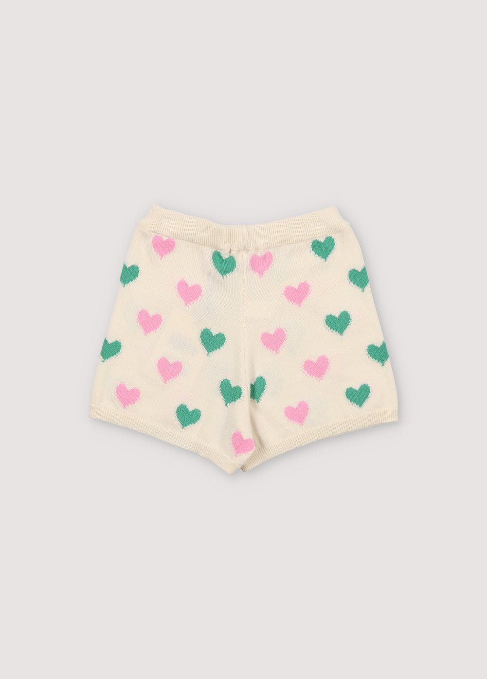 The New Society Oia pantaloncini maglia bianchi cuore bambina