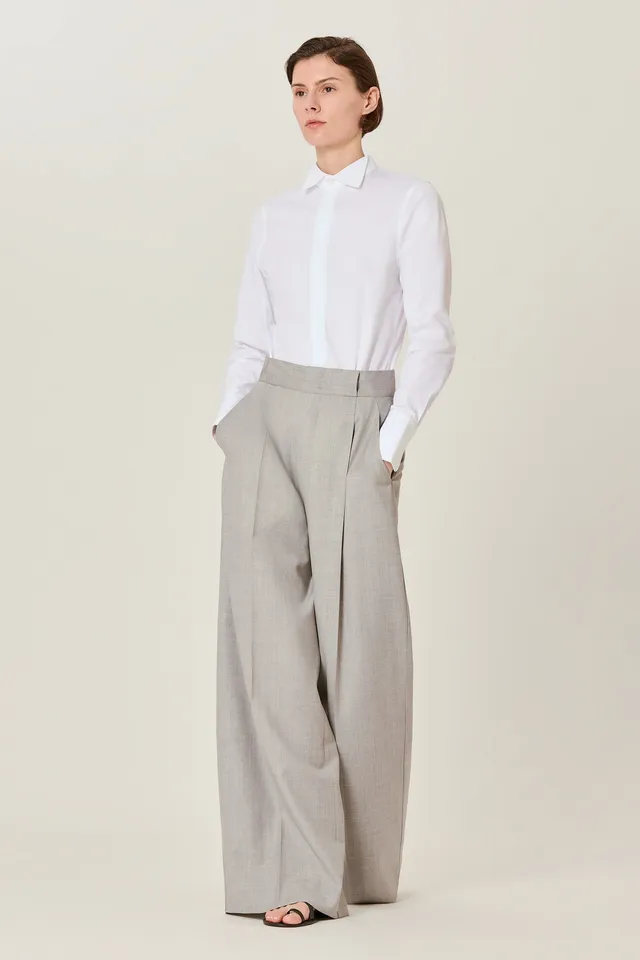 Sa Su Phi Smoking camicia bianca in cotone