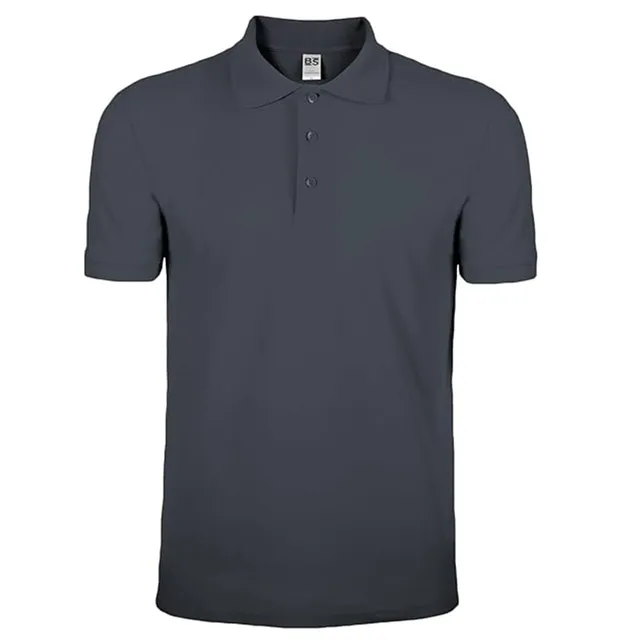 Mr. Gadgets Polo uomo manica corta grigio scuro cotone