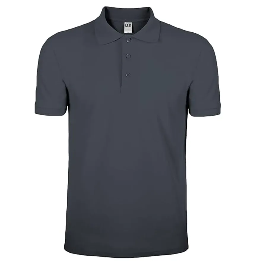 Mr. Gadgets Polo uomo manica corta grigio scuro cotone