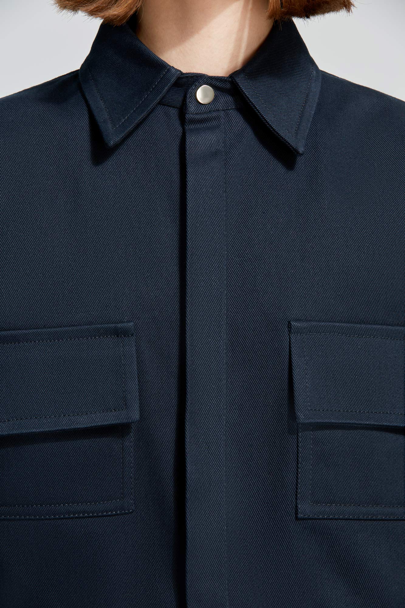 Sa Su Phi Lorenza giacca in gabardine blu navy
