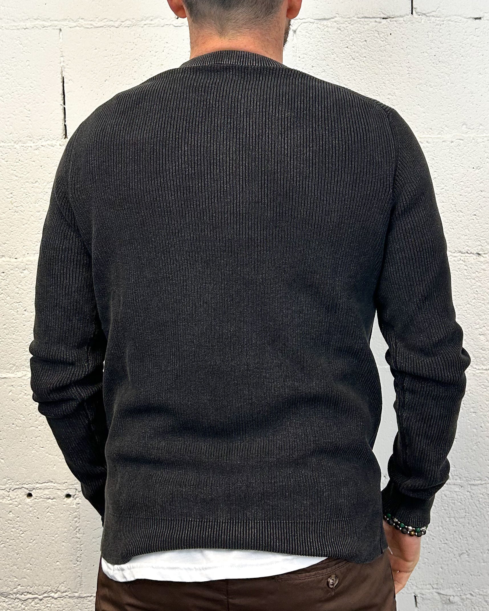 ONLYONE OVER-D Paricollo Costa pullover nero vestibilità regolare