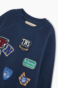 The New Society Eden felpa cotone con patch