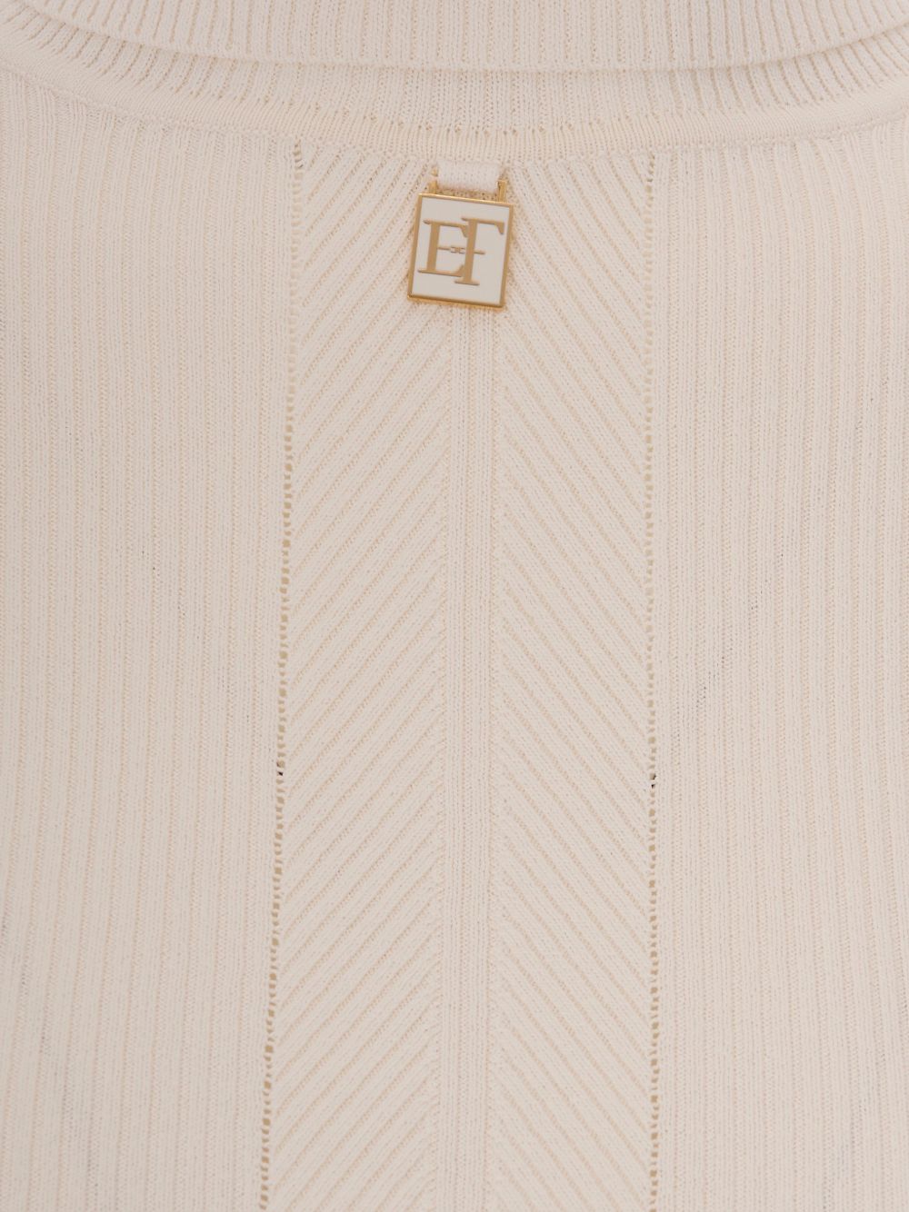 Elisabetta Franchi MK22B66E2 maglia burro