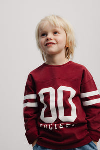 The New Society Spark T-Shirt maglietta Rumba Red manica lunga