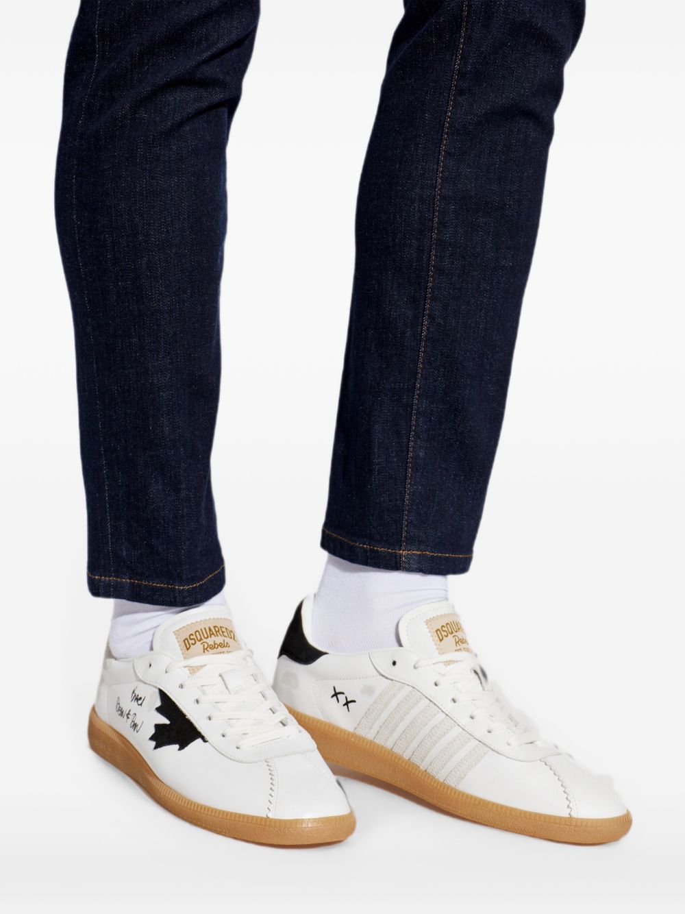 Dsquared2 SNM0468 sneakers uomo bianco nero