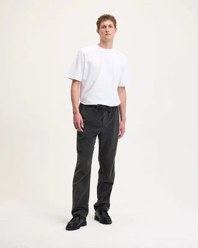 Goodpeople Bob pantaloni velluto antracite relaxed fit