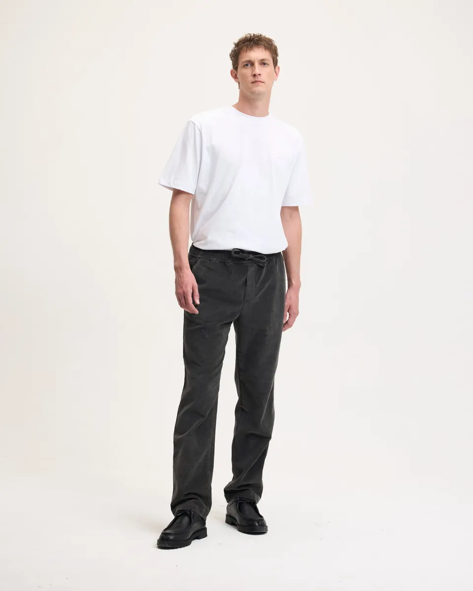 Goodpeople Bob pantaloni velluto antracite relaxed fit