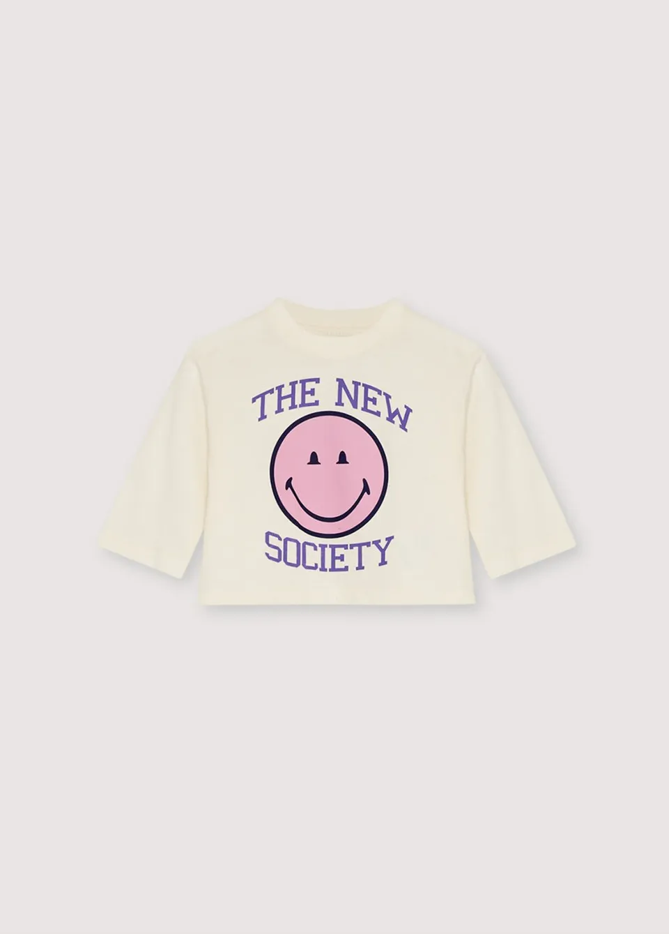 The New Society SmileyWorld maglietta neonato 6 mesi Moonlight White