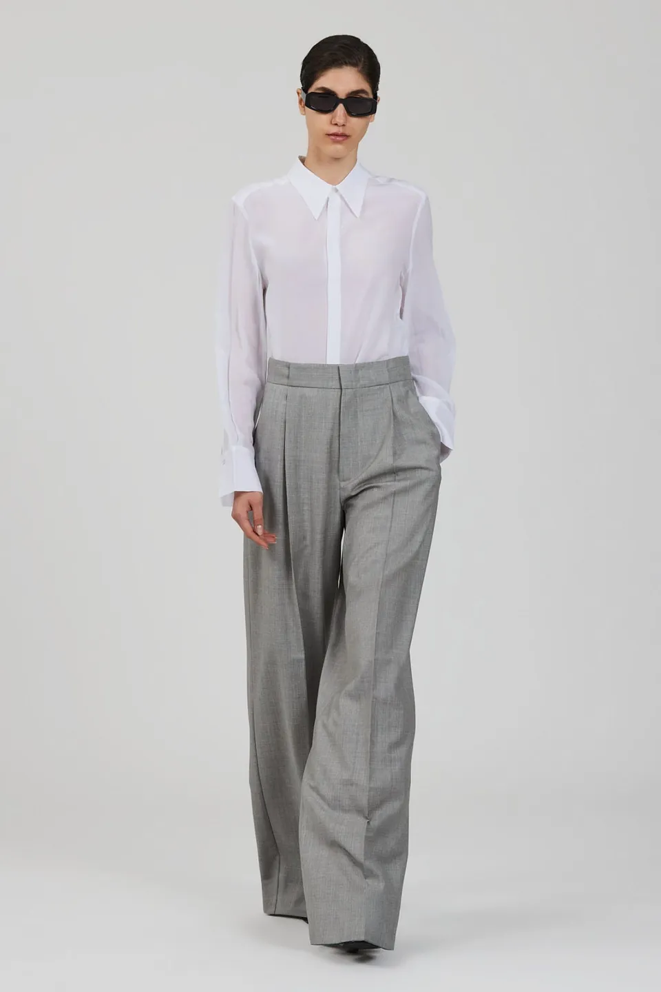 Sa Su Phi Petit camicia seta bianca crepe