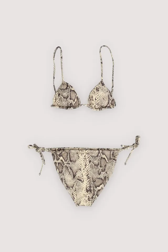 The New Society Daisy bikini stampa nettle elastan