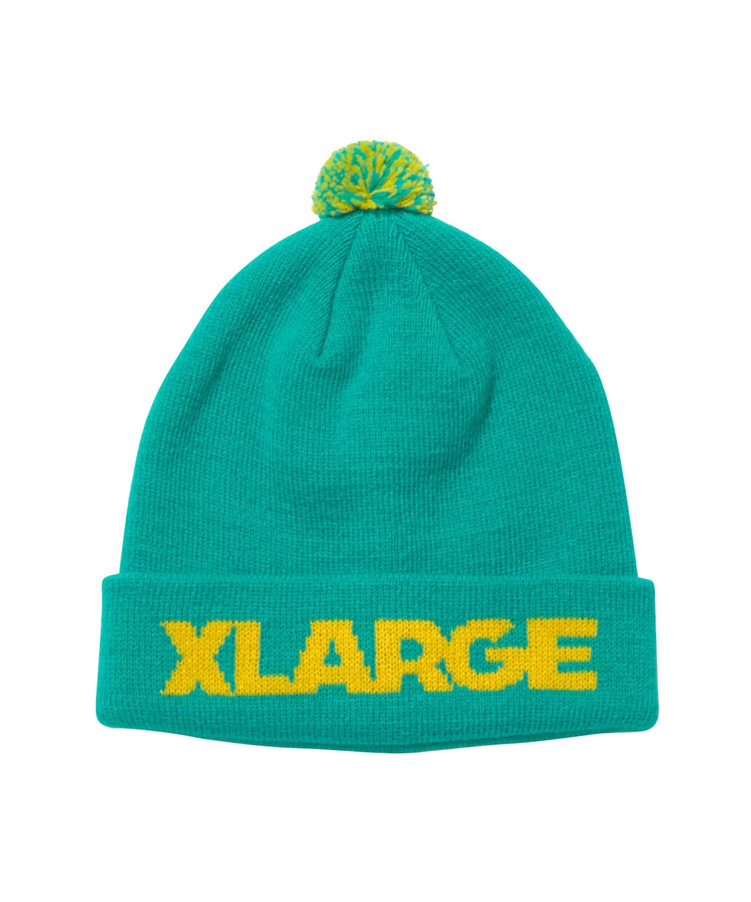 X-Large Standard Logo berretto con pon pon blu taglia unica acrilico