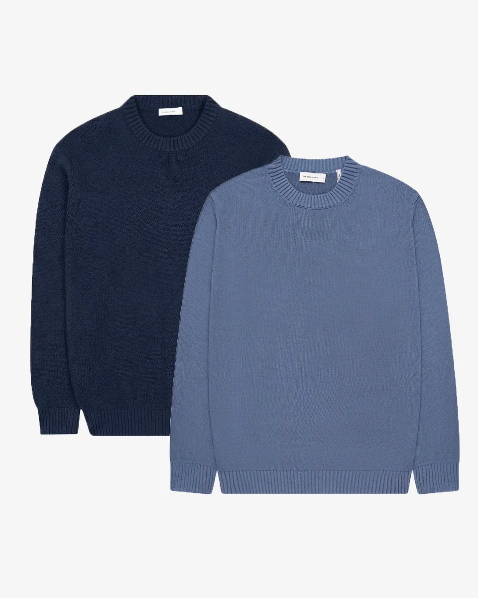 Goodpeople Kid maglione girocollo 2 pezzi cotone