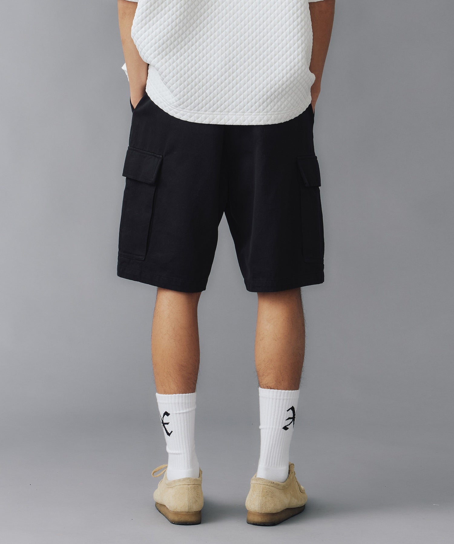 X-Large Embroidered Logo Cargo Pantaloncini Cotone