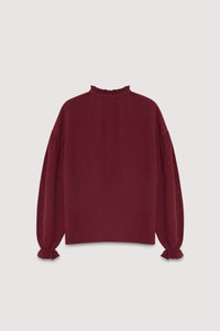 The New Society Olivia Blusa Donna Prugna Cotone