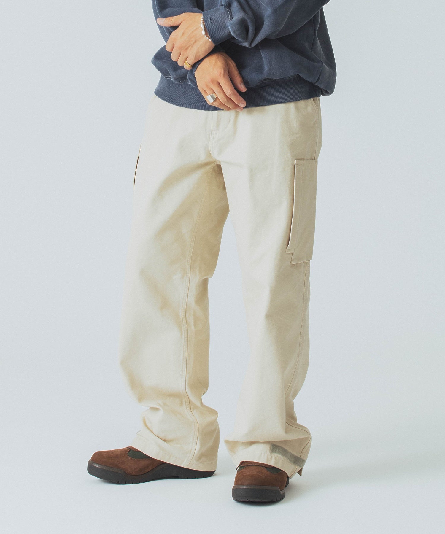 X-Large Zip Cargo pantaloni cargo tasche zip cotone