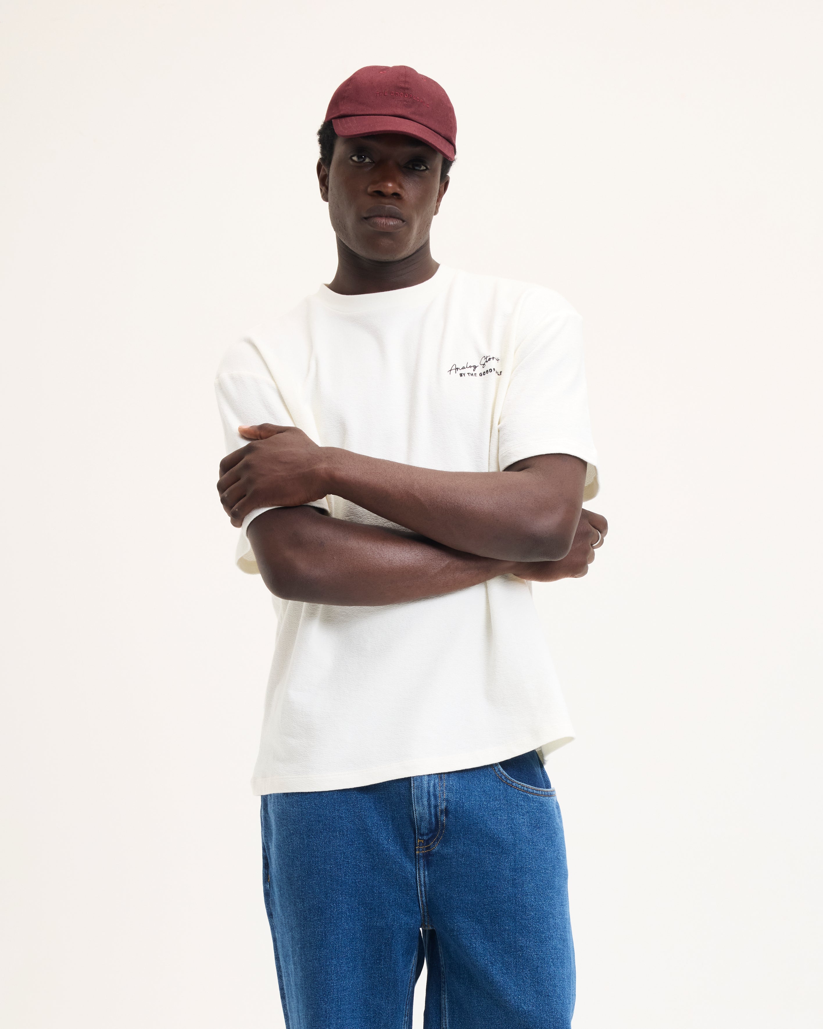 Goodpeople Tcult Embroidery Artwork maglietta off white bio