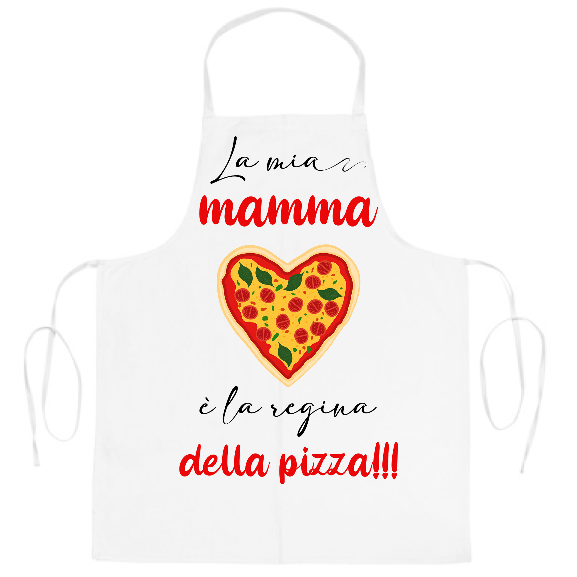 Mr. Gadgets Mamma Regina Della Pizza grembiule cucina personalizzato