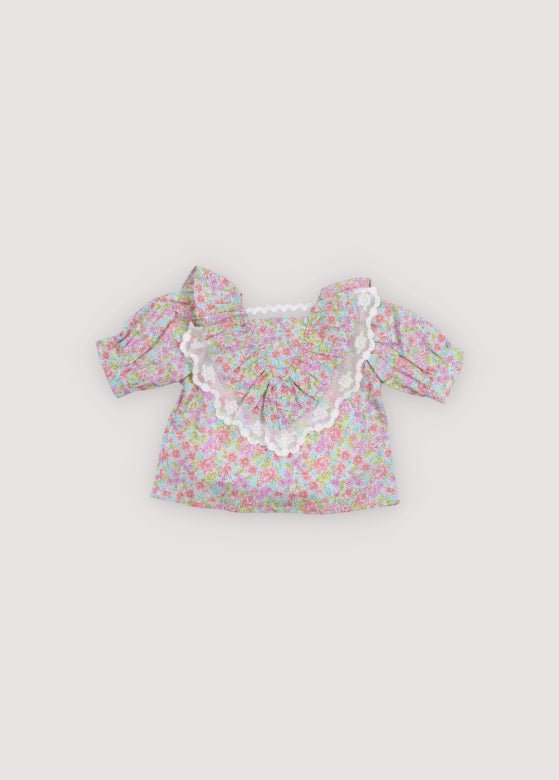 THE NEW SOCIETY Rose camicetta neonata 6 mesi cotone bio