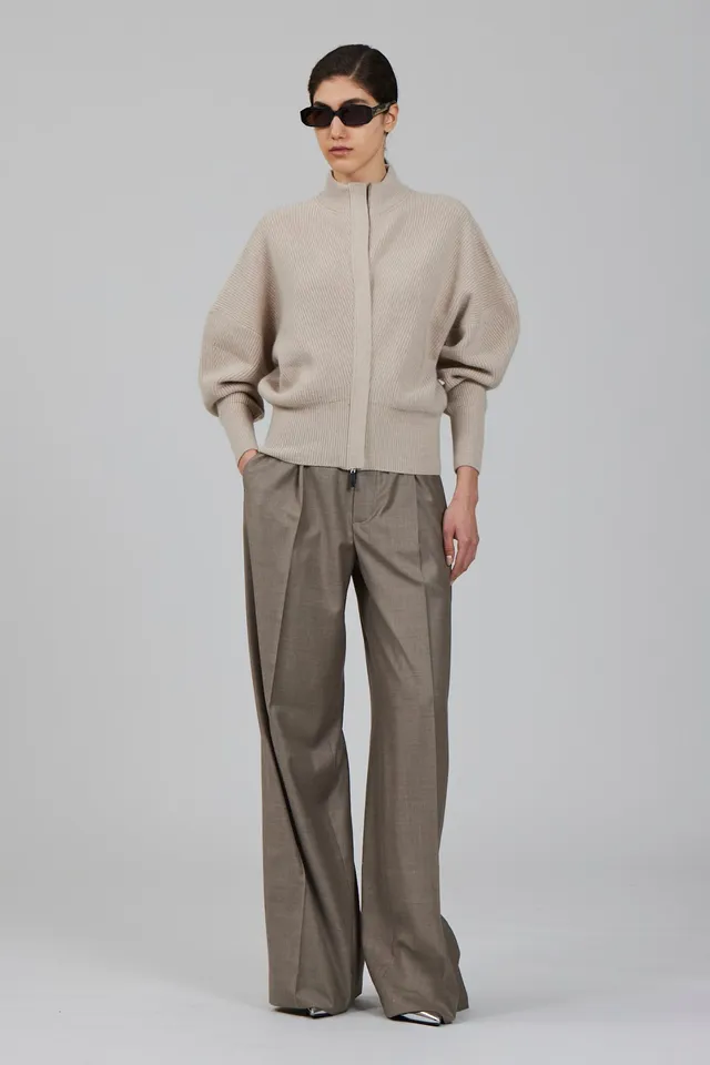 Sa Su Phi Minerva cardigan bomber nero cashmere
