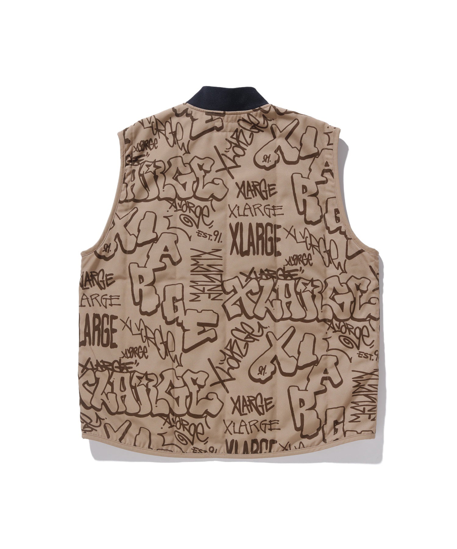X-Large Graffiti Work gilet imbottito nero