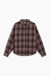 The New Society Ember Shirt camicia donna a quadri lana