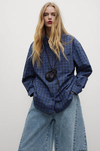 The New Society Calder camicia donna quadri cotone