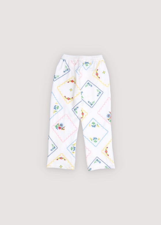 The New Society Jacinthe pantaloni baby cotone ricamo 6 anni