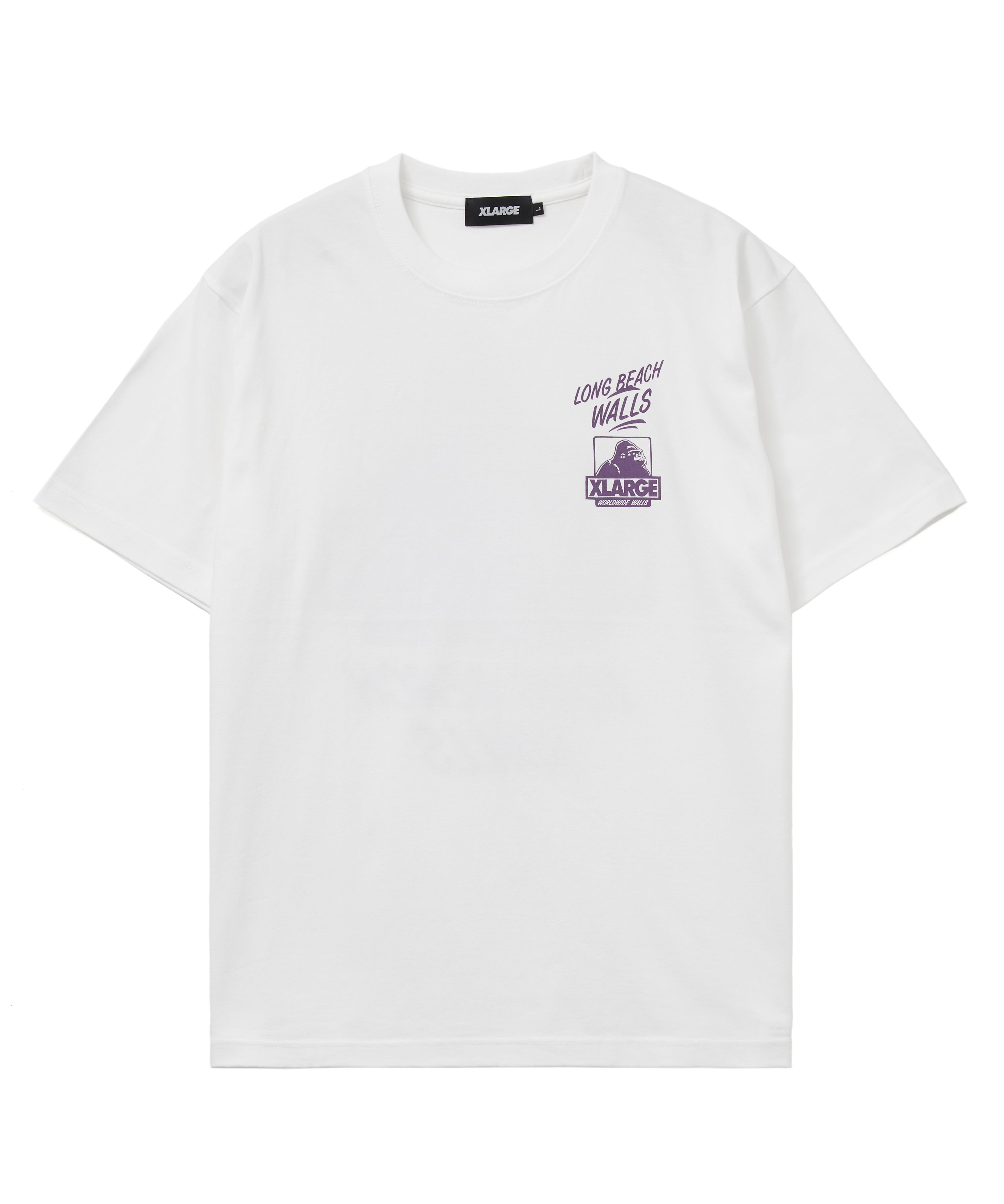 X-Large Long Beach Walls 2026 maglietta bianca cotone
