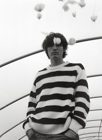The New Society Musa Men Jumper Summer Midnight Knit Stripes maglione