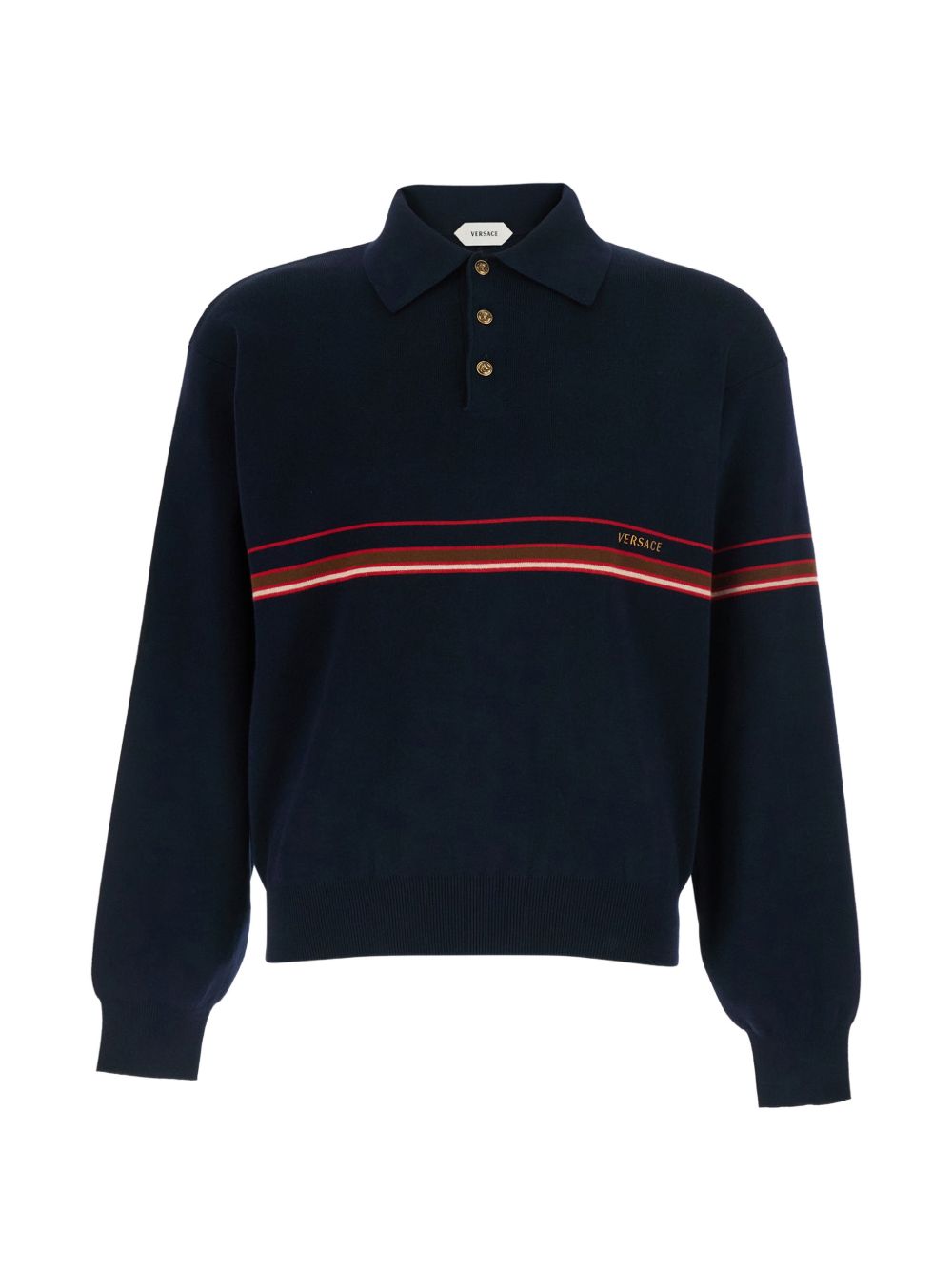 Versace 1025744 polo blu navy uomo