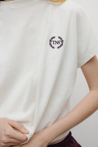 The New Society Mochi T-Shirt Donna Ricamo Cotone