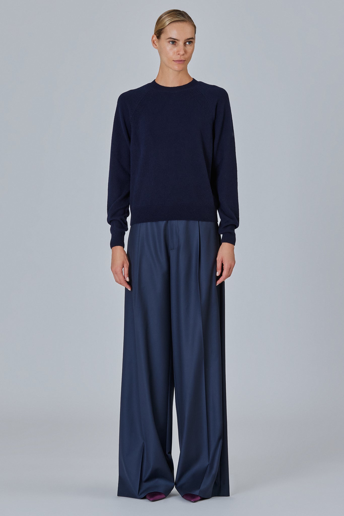 Sa Su Phi Round Neck maglione girocollo nuage