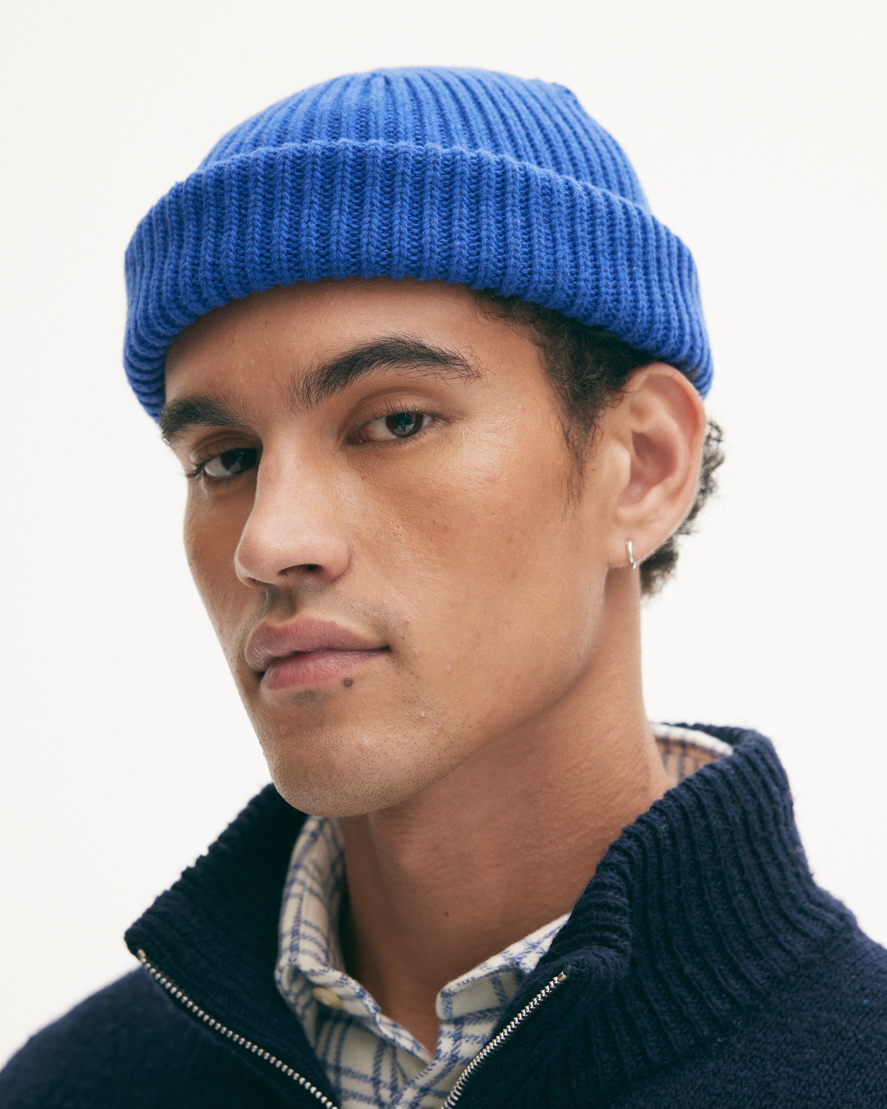 GOODPEOPLE Xami berretto blu misto alpaca