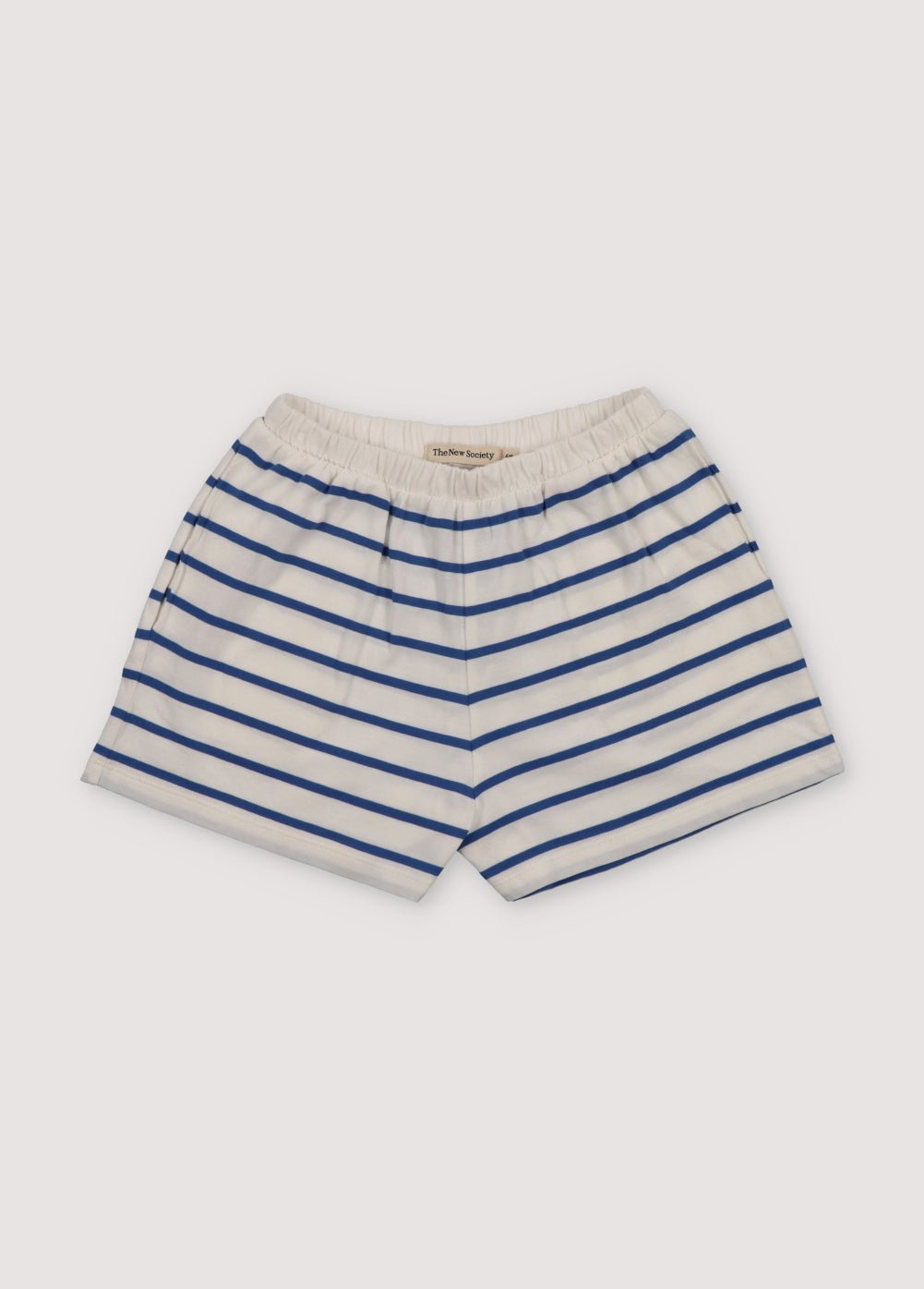 The New Society Komotini Cobalto shorts bambina righe cotone