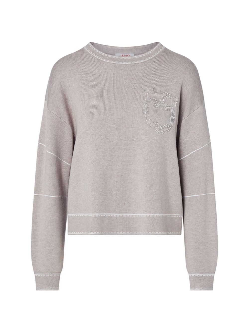 Liu Jo Sport TF6180MS59L maglia bulldog beige